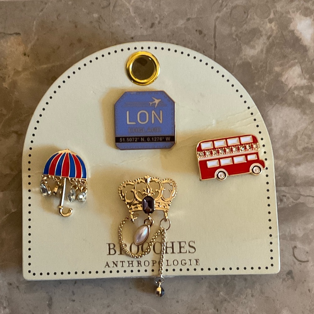 Anthropologie London Pin Set